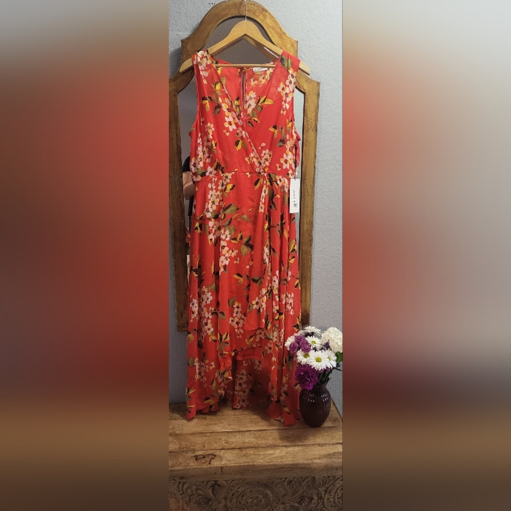 Size 12 Calvin Klein Florida Midi Dress